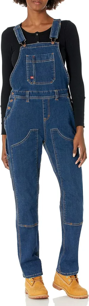 Dickies womens Denim Double Front Bib Overalls