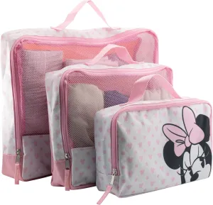 Disney Minnie Mouse Packing Cubes for Travel | Minnie Mouse Travel Accessories Travel Bags Luggage Organizer for Girls, Boys, Unisex | Minnie Kid Travel Size Travel Cubes for Packing