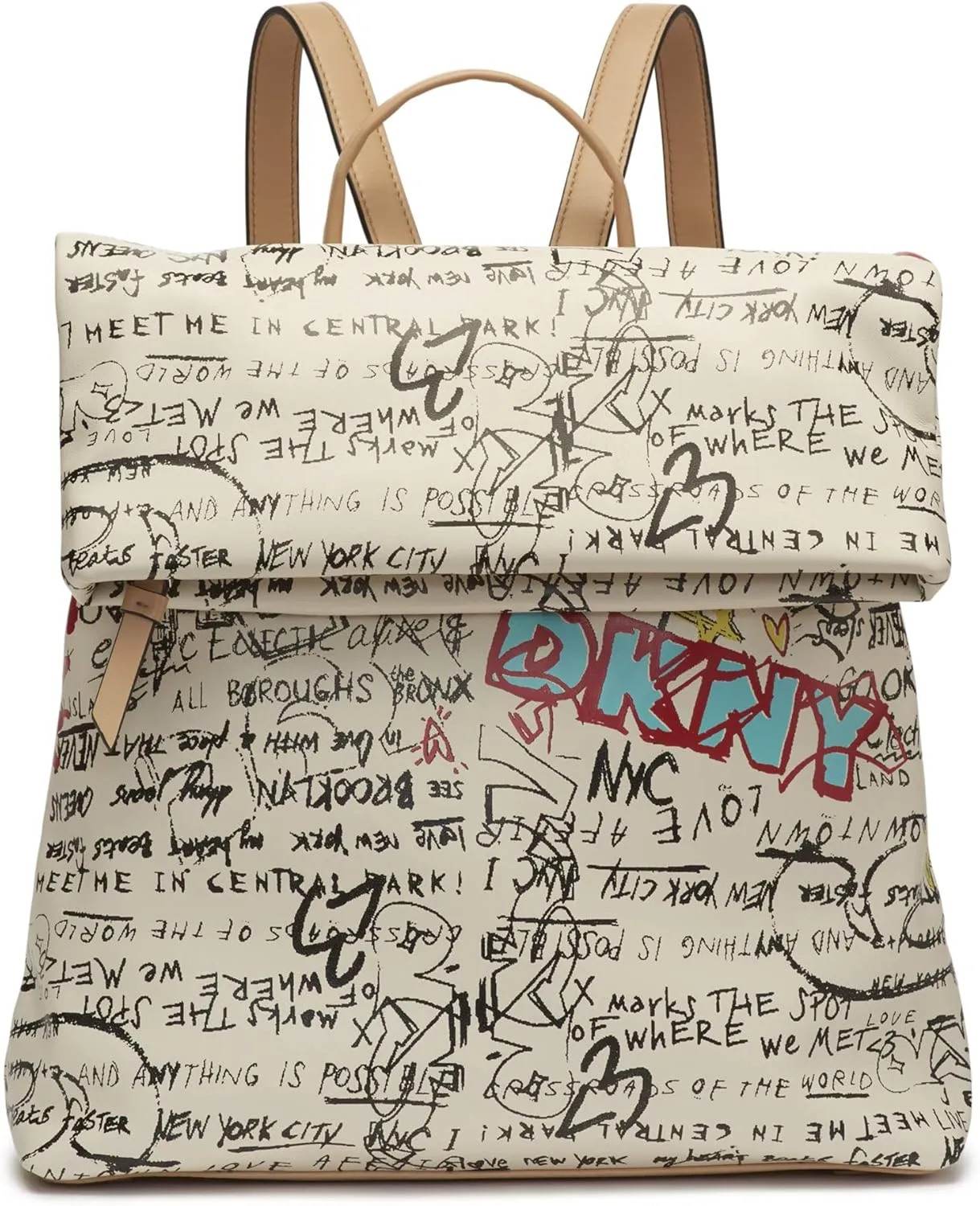 DKNY Tilly Backpack, White/Gray