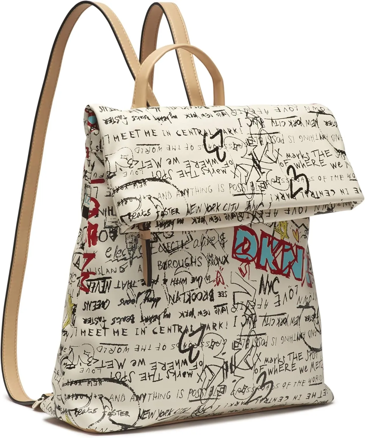 DKNY Tilly Backpack, White/Gray
