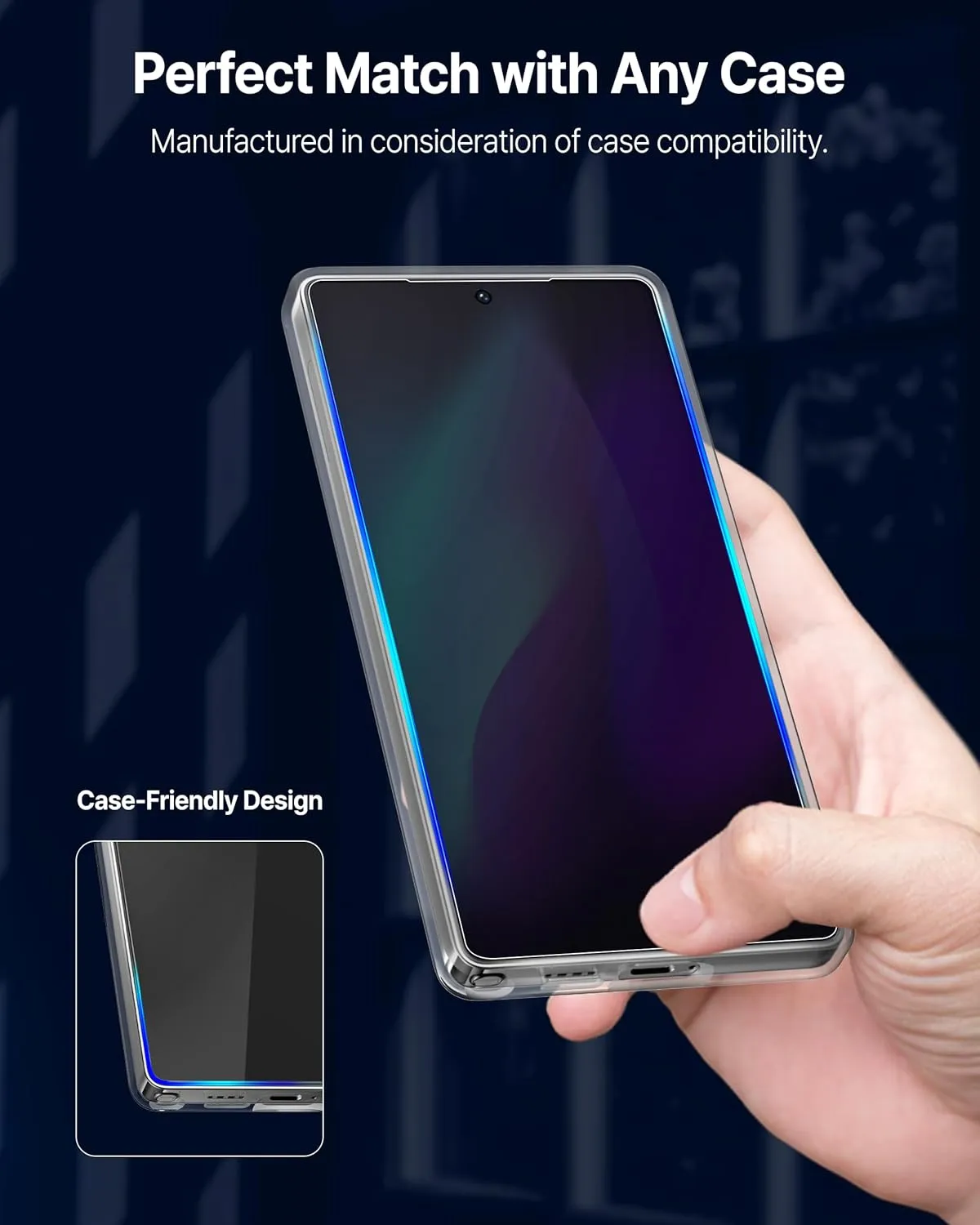 DOME GLASS Whitestone for Samsung Galaxy S25 Ultra [Perfect Full Coverage] Tempered Glass Screen Protector with a technical patent [2Pack]