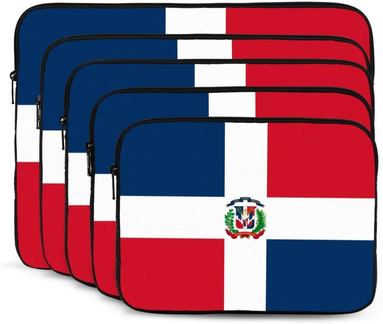 Dominican Republic Prints Shockproof Portable Laptop Sleeve Bag 13 inch for Men and Women Business Travel, Office Daily Use