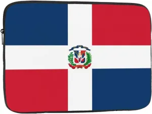 Dominican Republic Prints Shockproof Portable Laptop Sleeve Bag 13 inch for Men and Women Business Travel, Office Daily Use