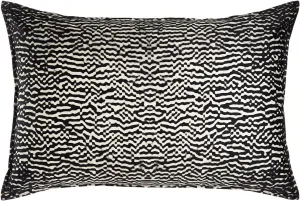 Donna Karan MIDNIGHT Queen Standard Sham Black/Ivory