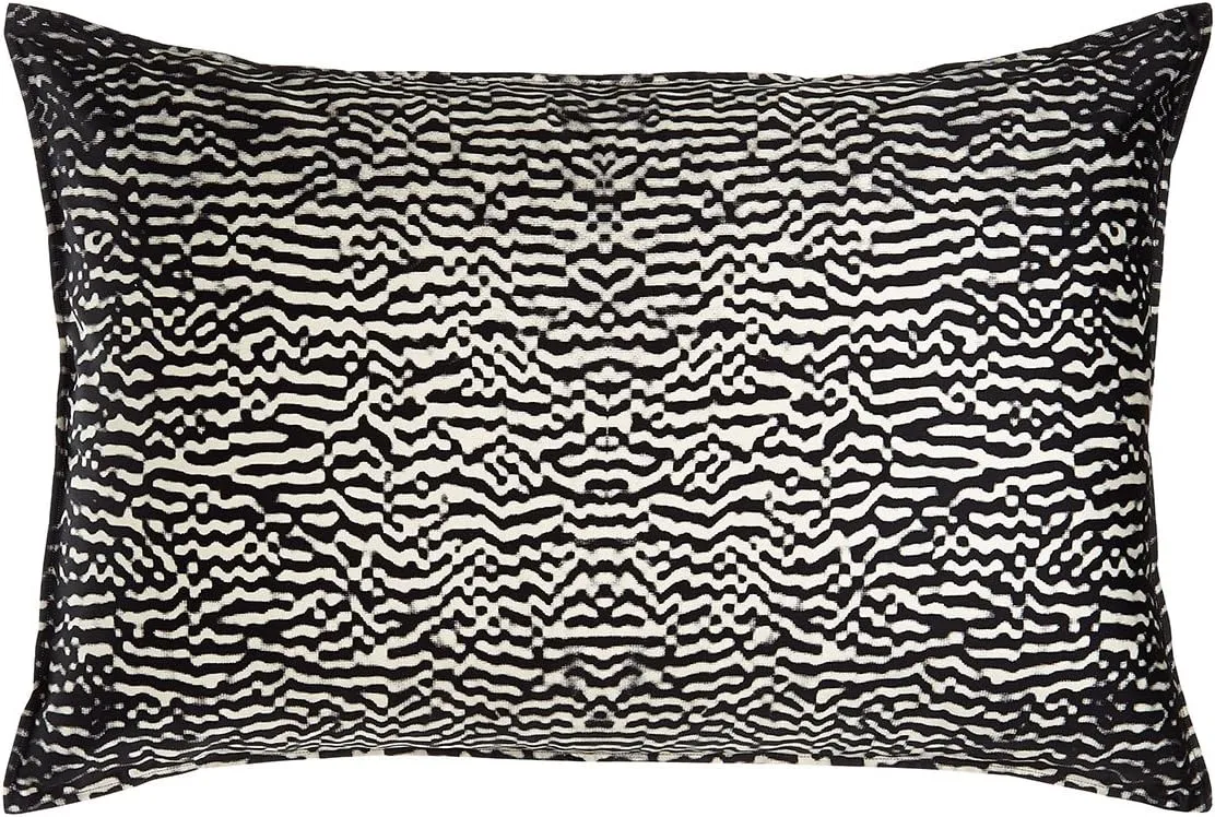 Donna Karan MIDNIGHT Queen Standard Sham Black/Ivory