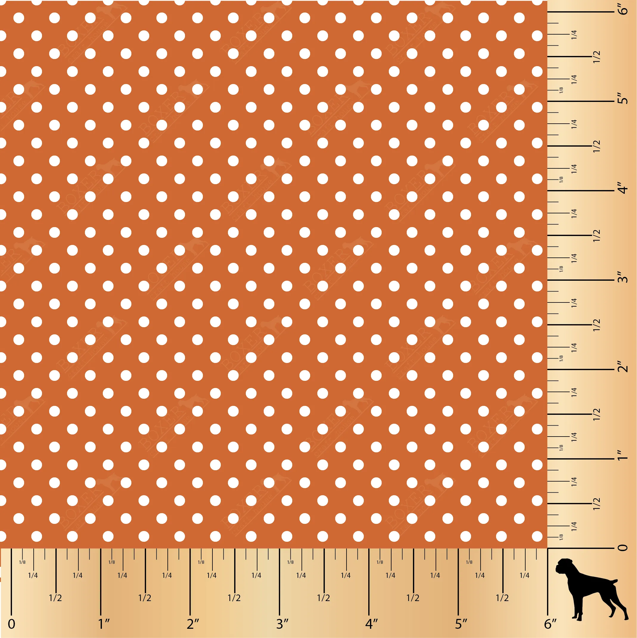 Dots 1/8" - Burnt Orange