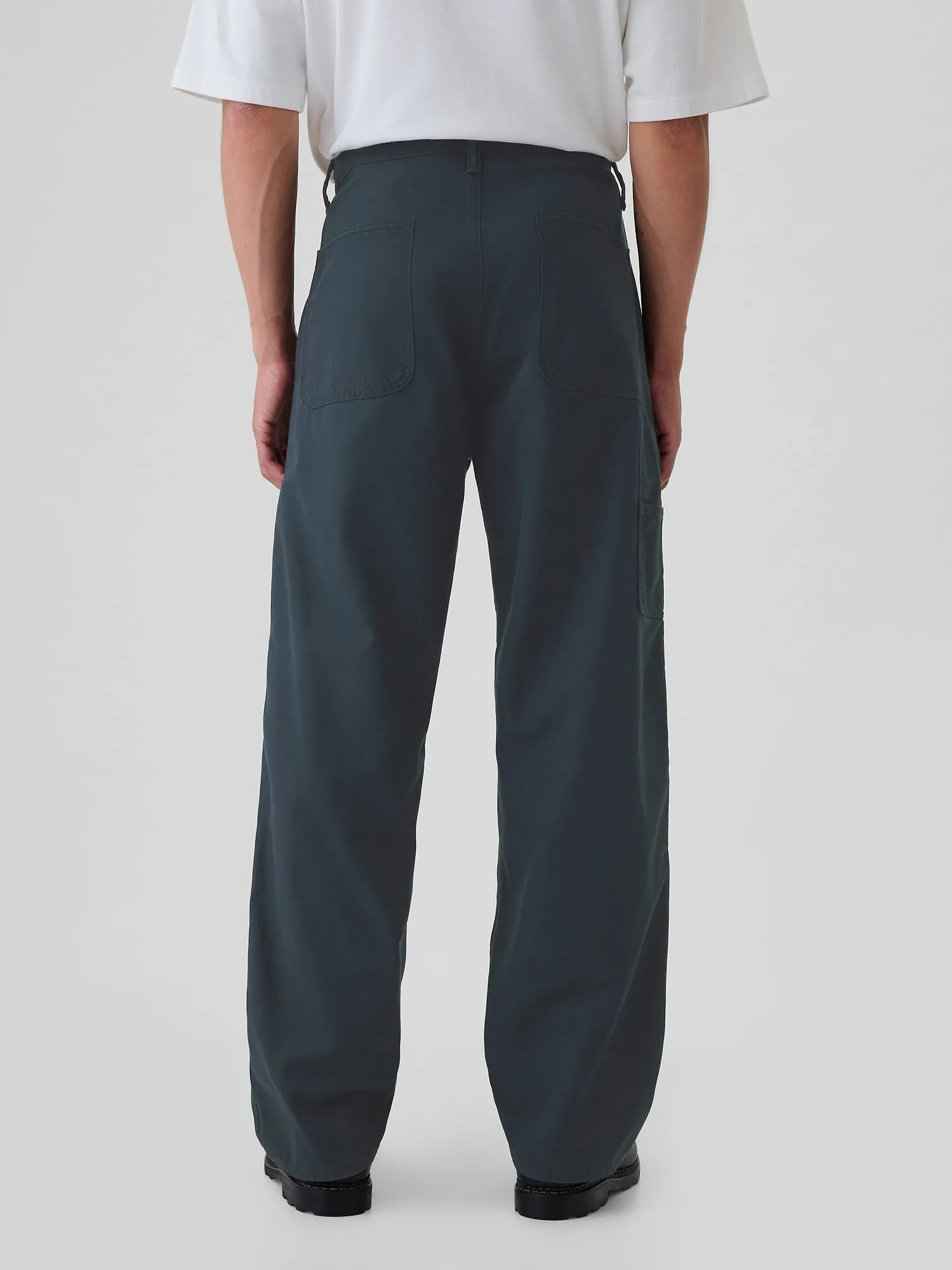 Double-Knee Utility Baggy Jeans