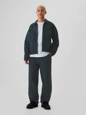Double-Knee Utility Baggy Jeans