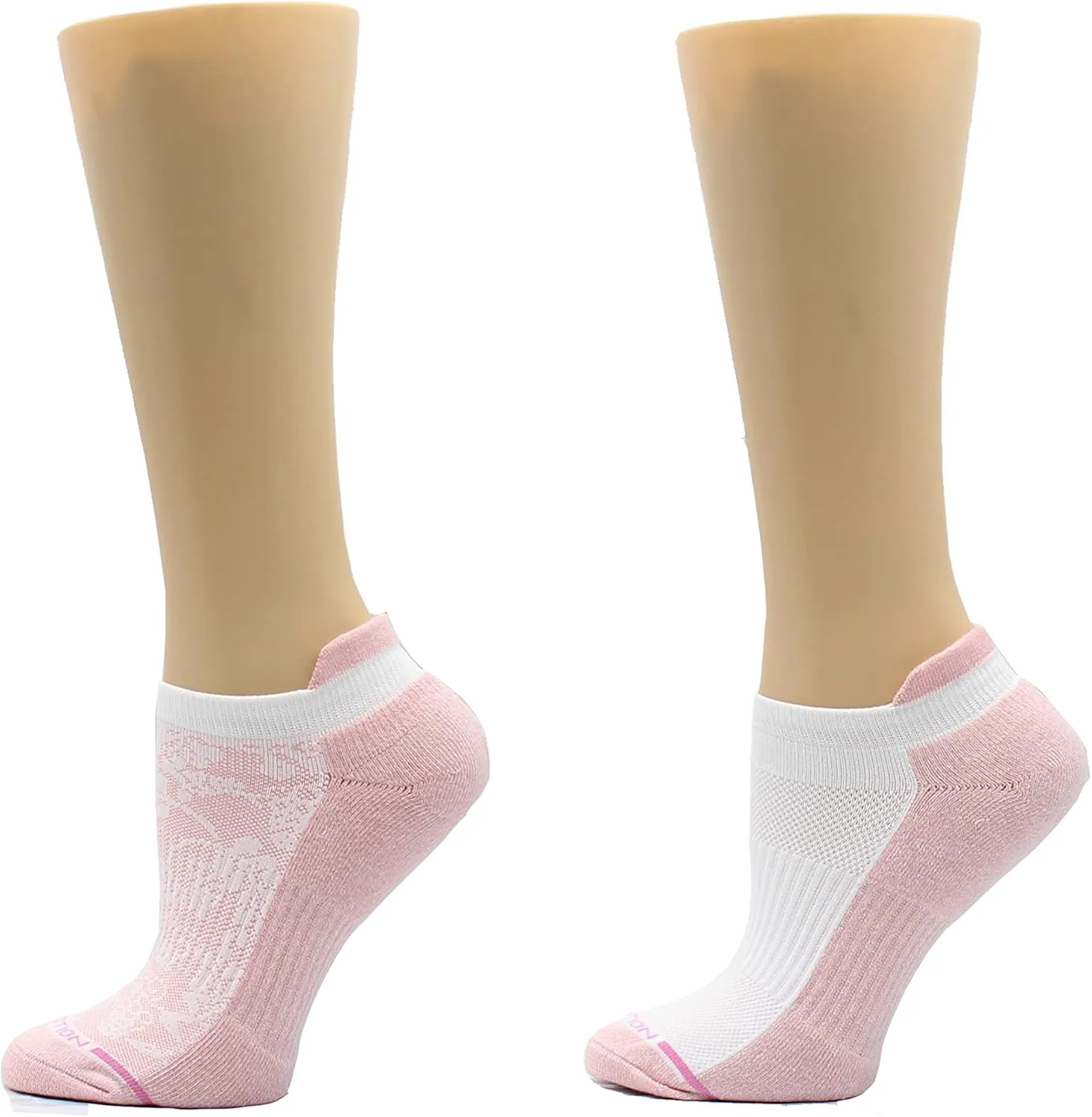 Dr. Motion Womens Low Cut Cushioned Breathable Compression Ankle Socks with Arch Support 6 Pairs