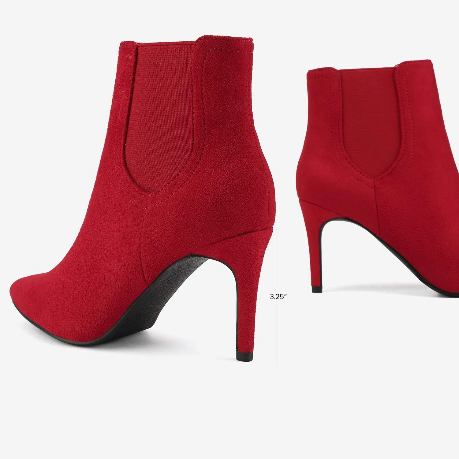 DREAM PAIRS Women's Pointed Toe Stiletto High Heel Ankle Booties