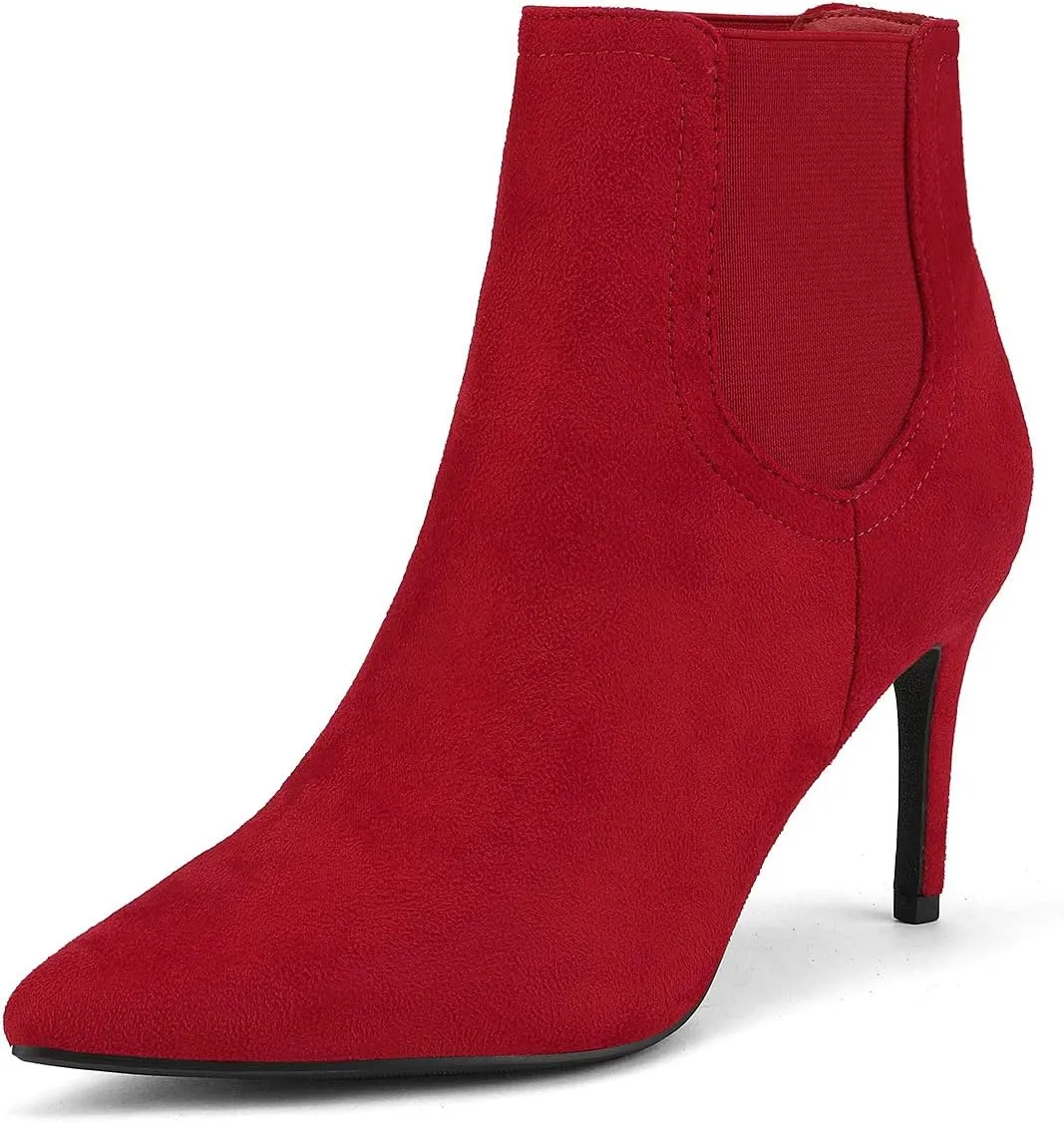 DREAM PAIRS Women's Pointed Toe Stiletto High Heel Ankle Booties