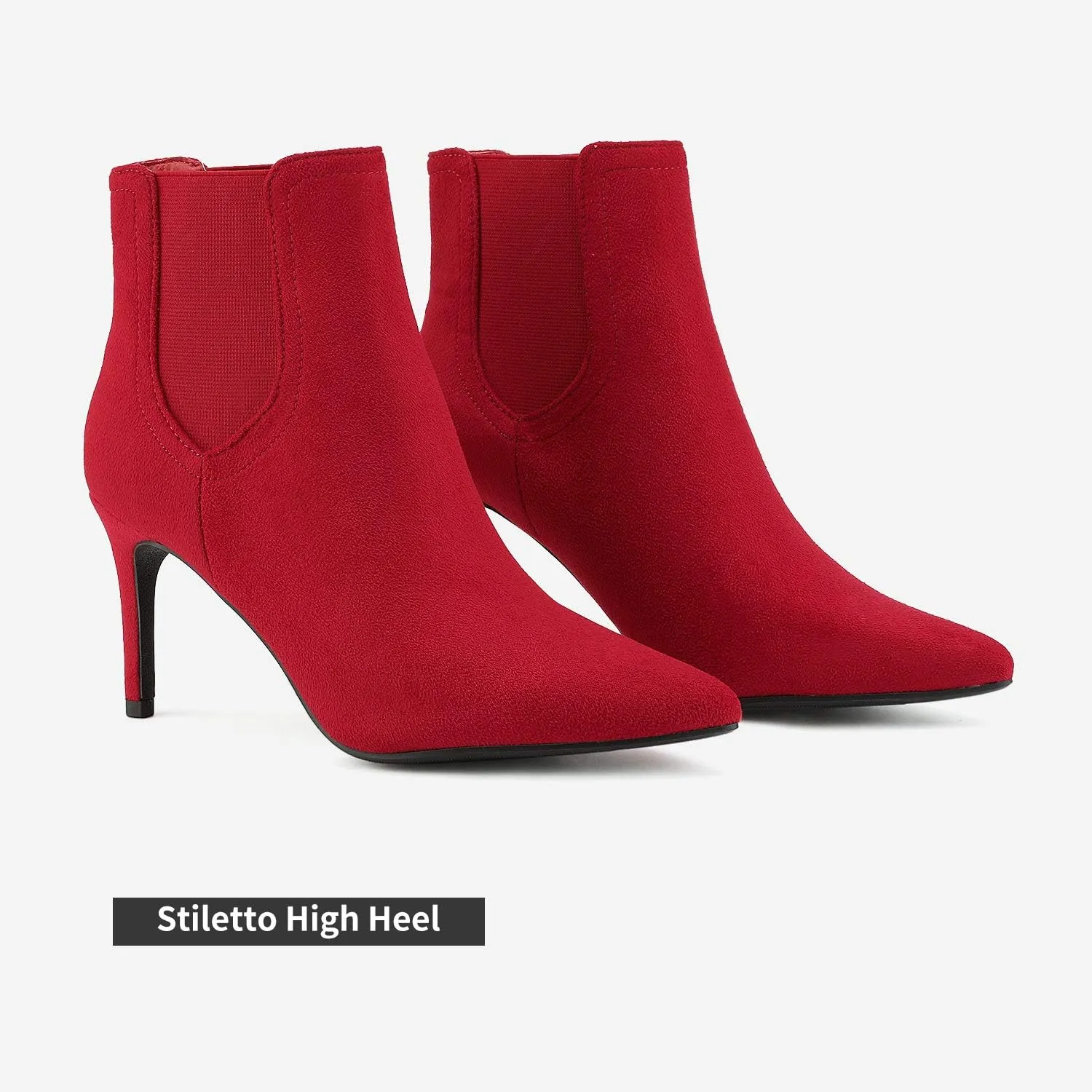 DREAM PAIRS Women's Pointed Toe Stiletto High Heel Ankle Booties