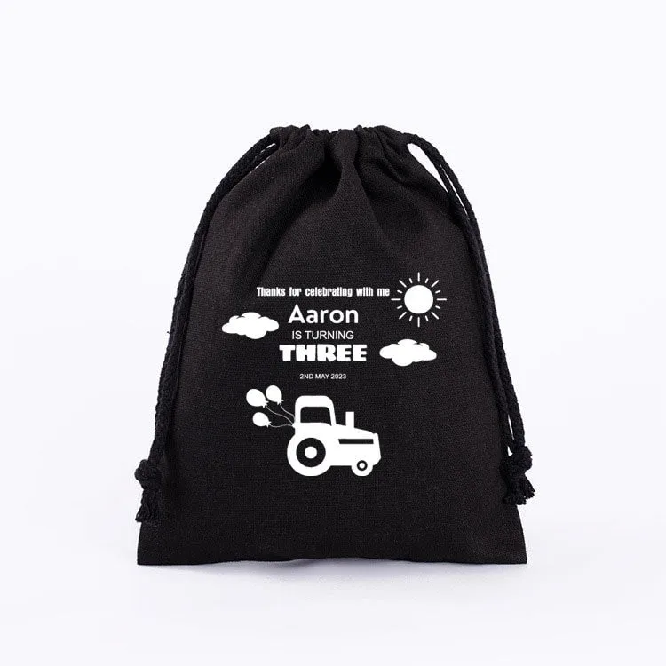 Drive By Birthday Favor Bags, Car Birthday Bag - Kids Birthday  -Customized Goodie Bag -Custom Name -Childrens Name Bag -Kids Party Favor