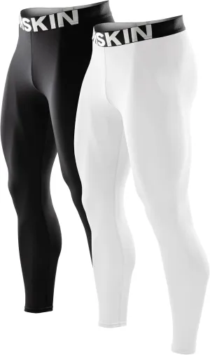DRSKIN 5, 4, 3 or 1 Pack Men’s Compression Pants Tights Leggings Sports Baselayer Running Athletic Workout Active