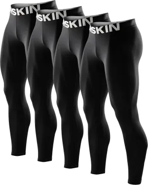DRSKIN 5, 4, 3 or 1 Pack Men’s Compression Pants Tights Leggings Sports Baselayer Running Athletic Workout Active