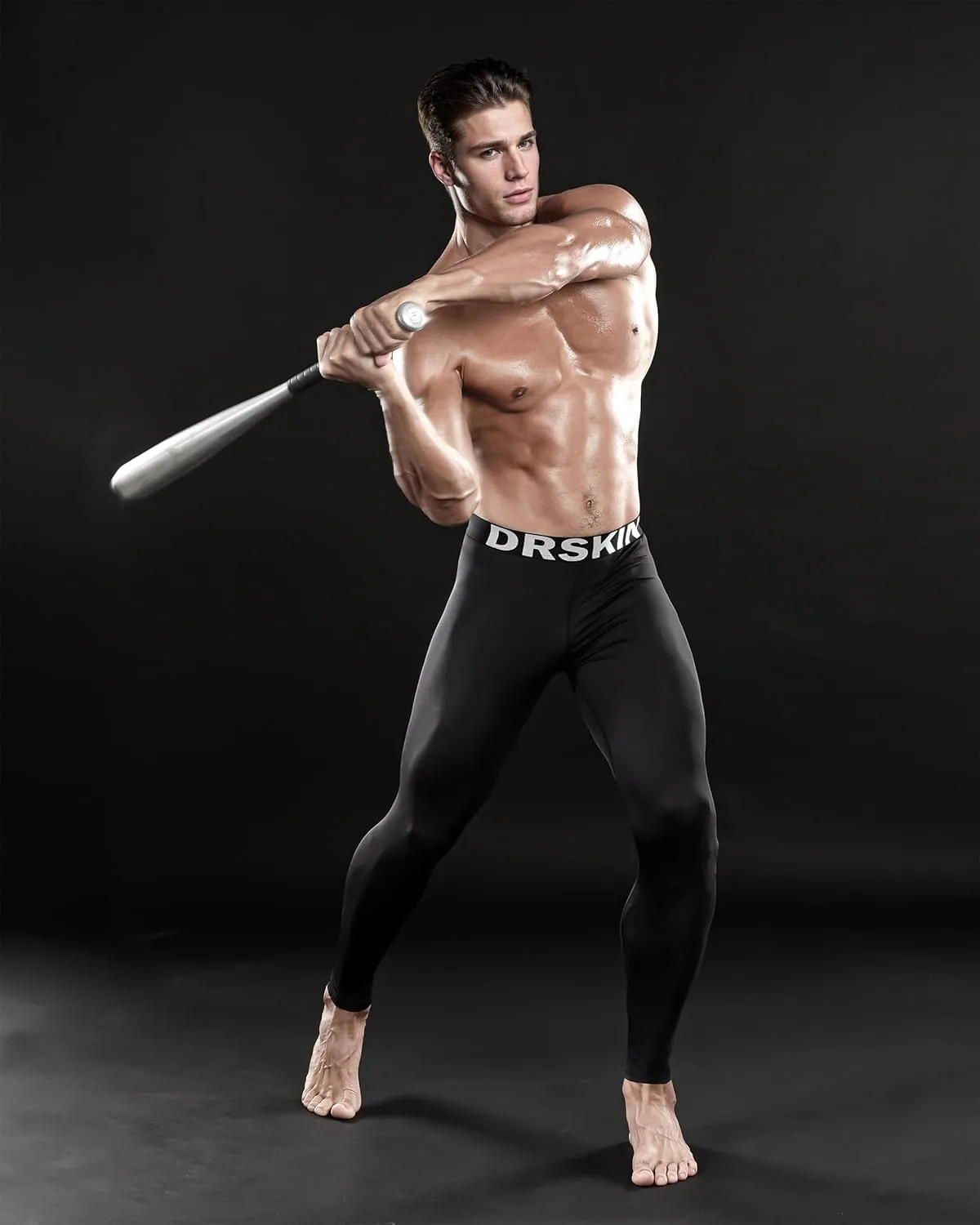 DRSKIN 5, 4, 3 or 1 Pack Men’s Compression Pants Tights Leggings Sports Baselayer Running Athletic Workout Active