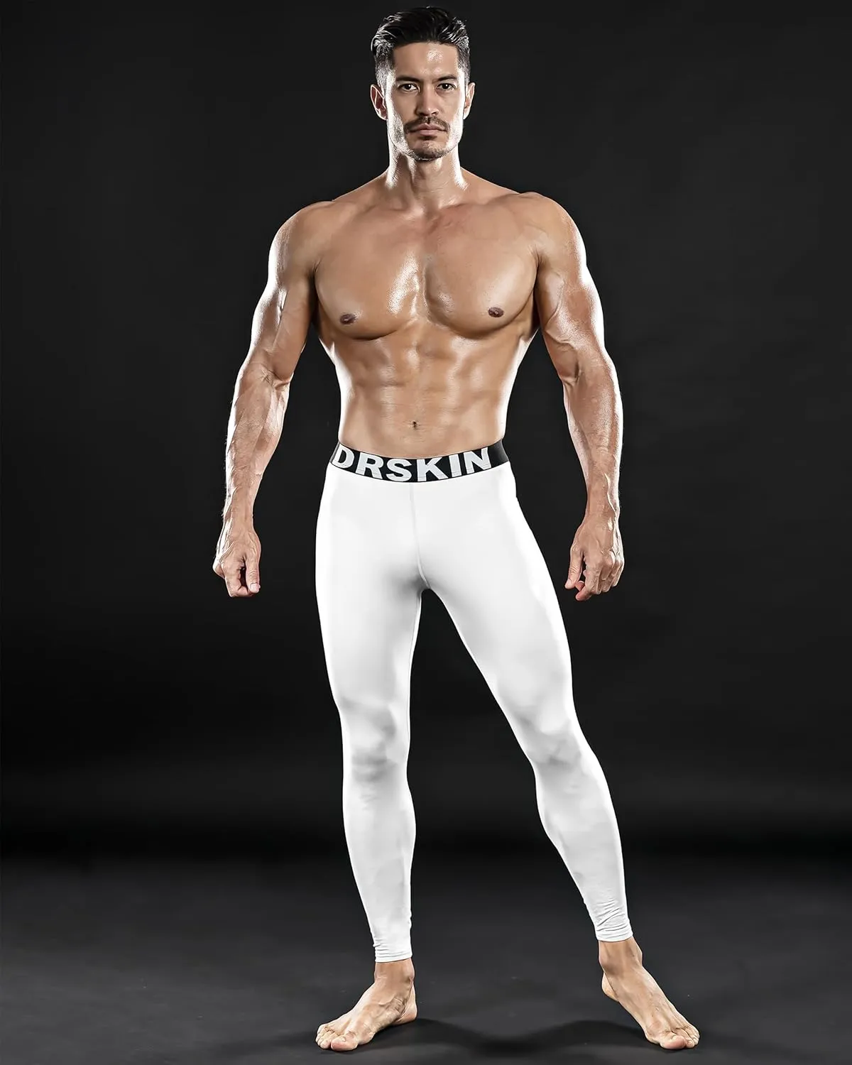DRSKIN 5, 4, 3 or 1 Pack Men’s Compression Pants Tights Leggings Sports Baselayer Running Athletic Workout Active