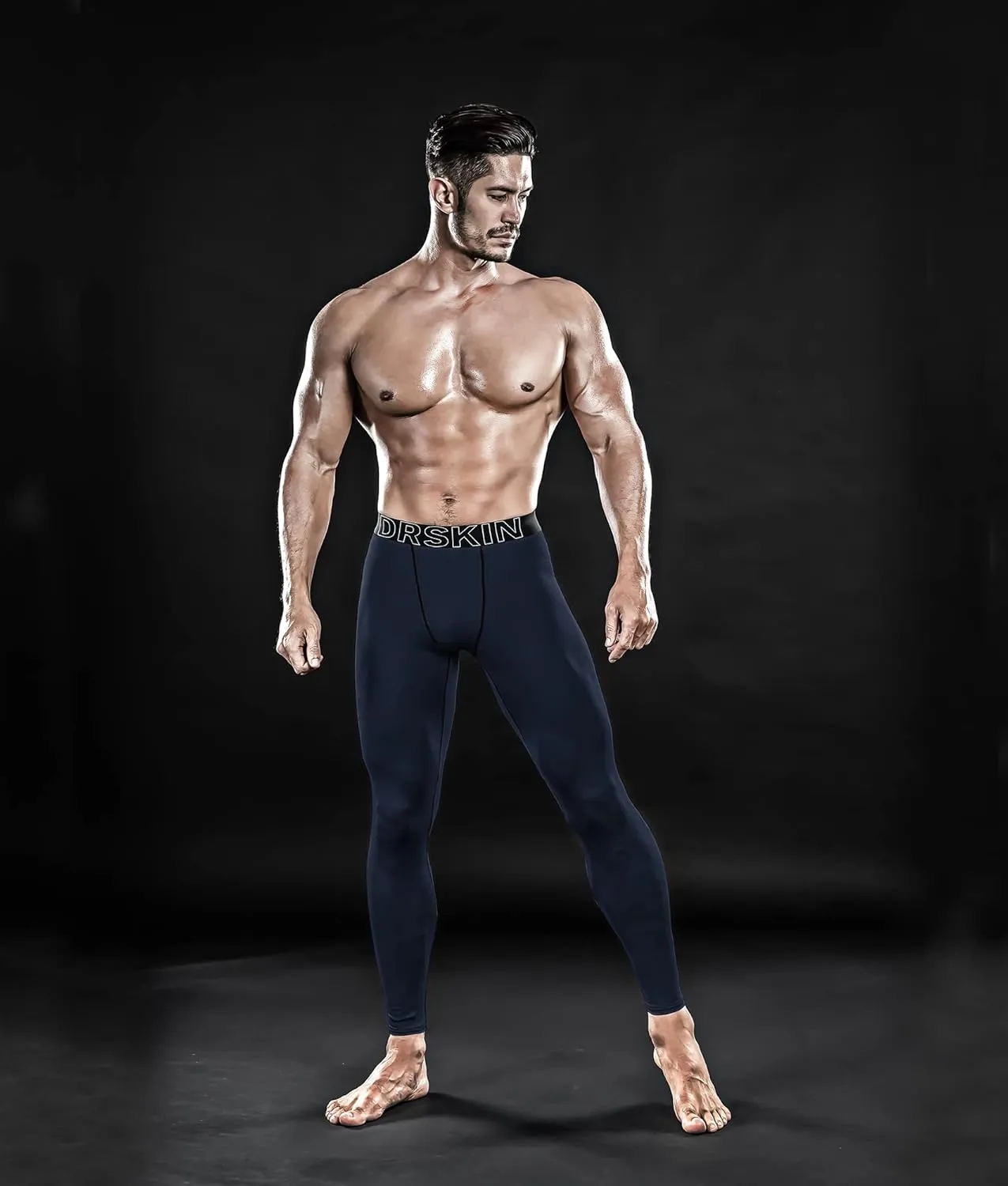 DRSKIN 5, 4, 3 or 1 Pack Men’s Compression Pants Tights Leggings Sports Baselayer Running Athletic Workout Active