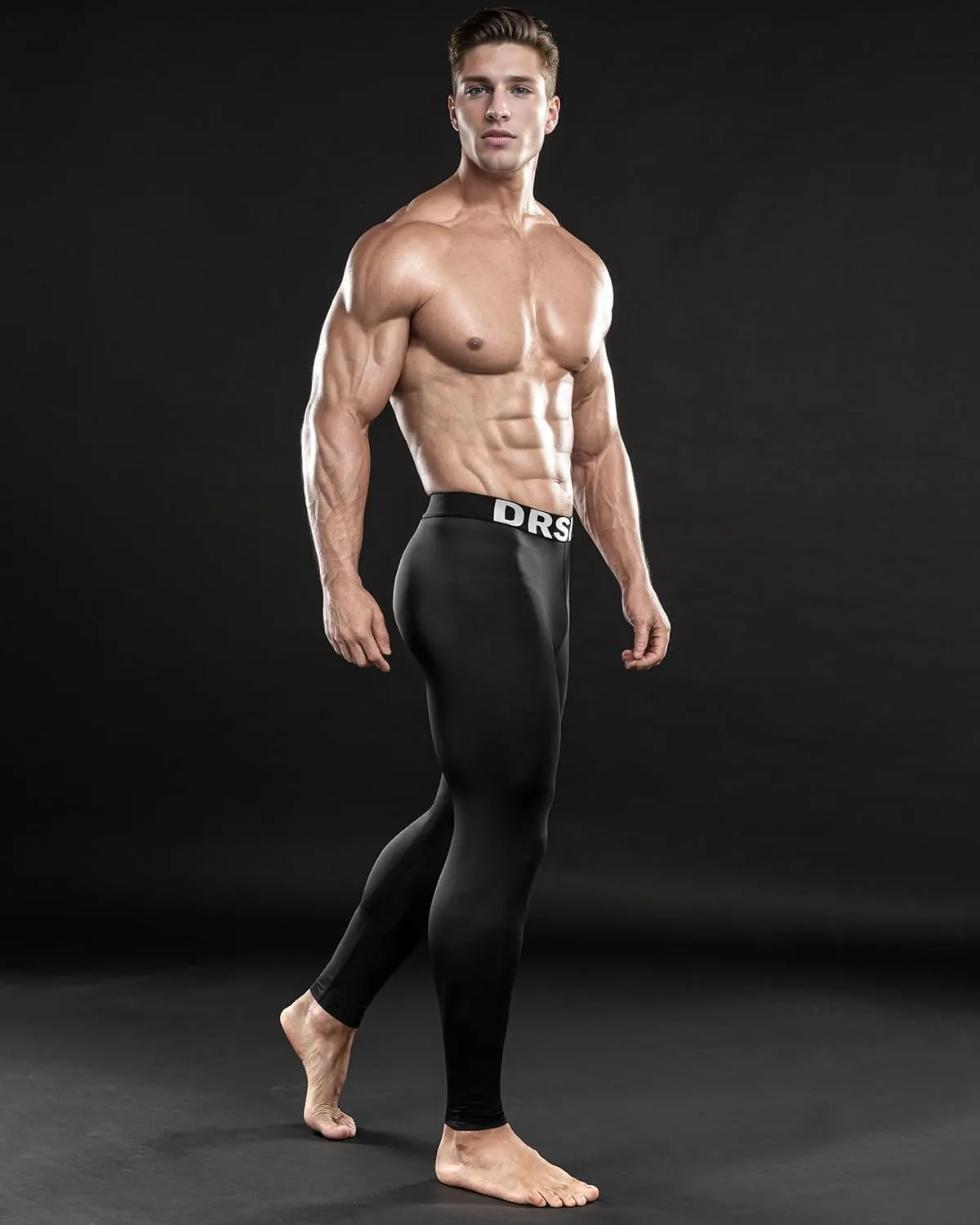 DRSKIN 5, 4, 3 or 1 Pack Men’s Compression Pants Tights Leggings Sports Baselayer Running Athletic Workout Active