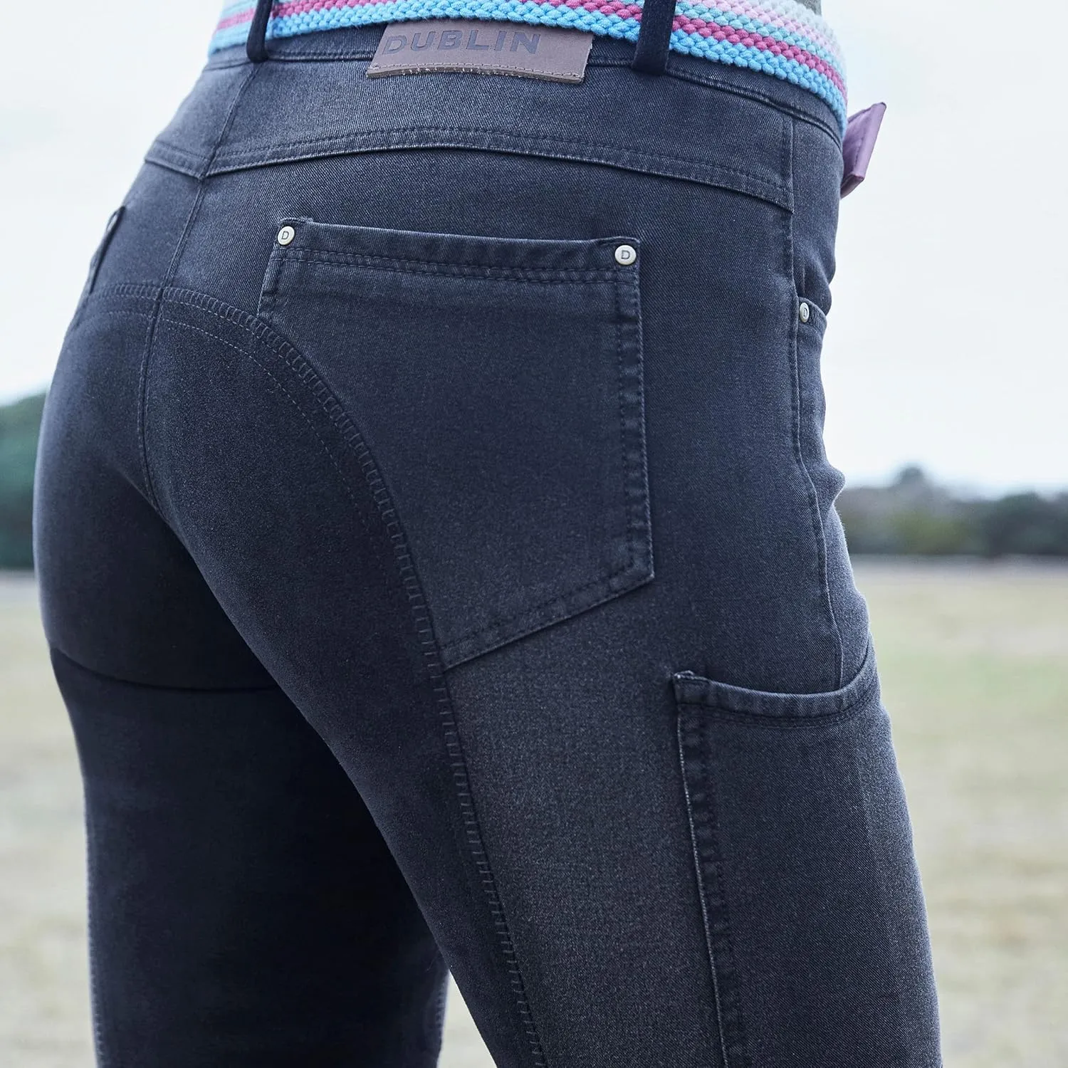 Dublin Shona Full Suede Seat Denim Breeches