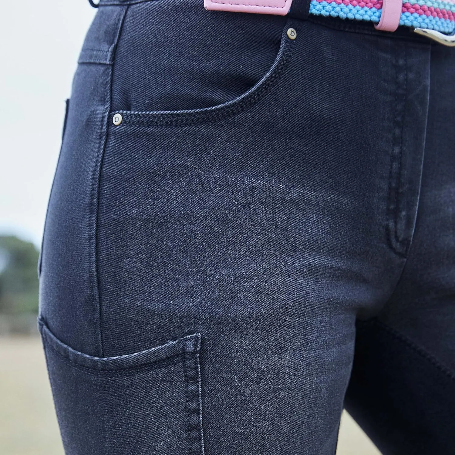 Dublin Shona Full Suede Seat Denim Breeches