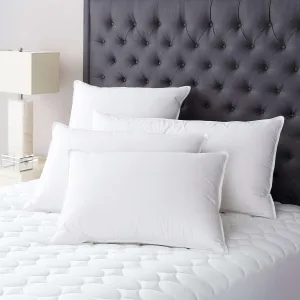 Duet Down Pillow, King Size, White Solid Pattern