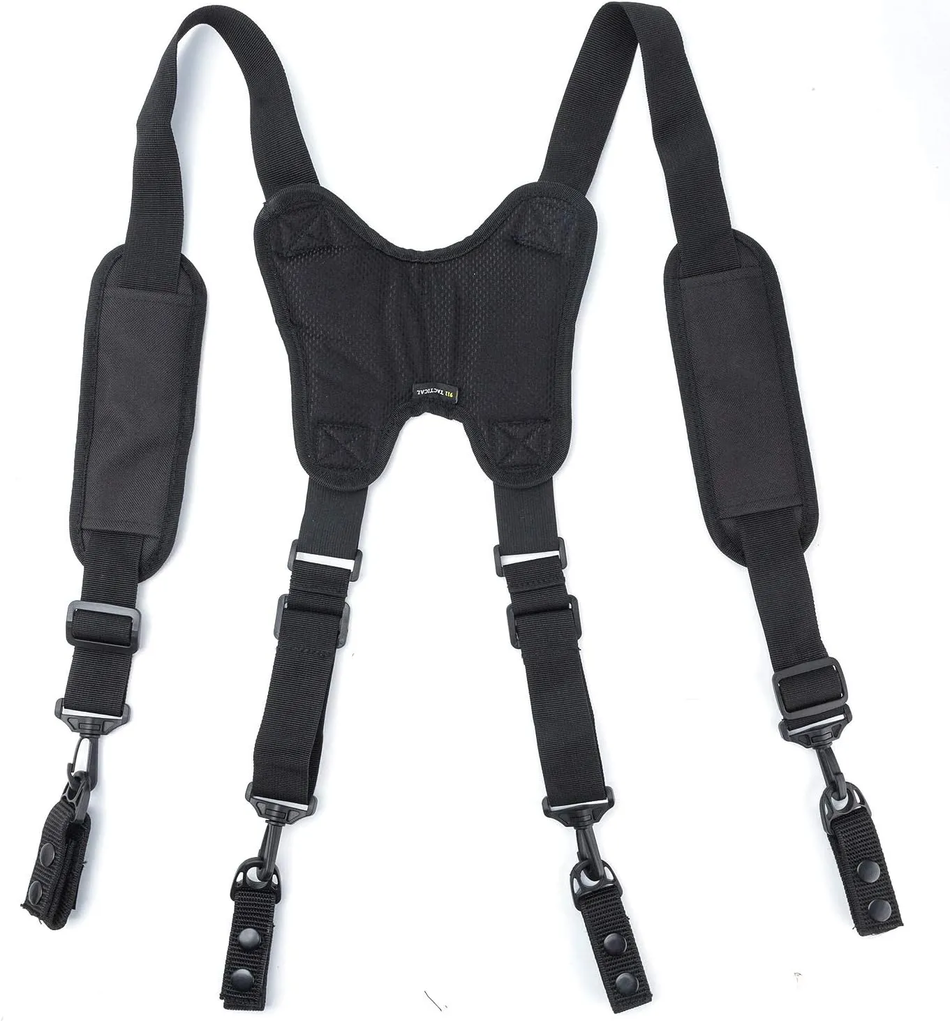 Duty Belt Suspenders Law Enforcement, Police Suspender for Duty Belt with Padded Adjustable and 4 Tool Belt Loops