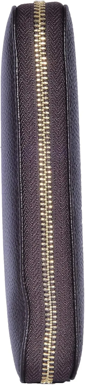 Easyoulife Credit Card Holder Wallet Womens Zipper Leather Case Purse RFID Blocking