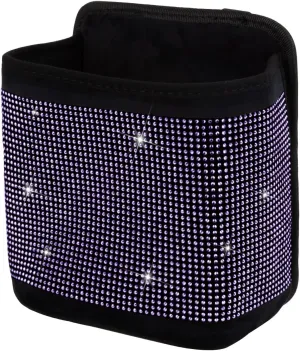 eing Car Seat Organizer Premium Seat Back/Front Seat Travel Caddy Bag, Bling Crystal Car Front Seat Organizer, Pratical Car Garbage Pocket Bin, Diamond Car Accessory (1 - Pack,Purple)