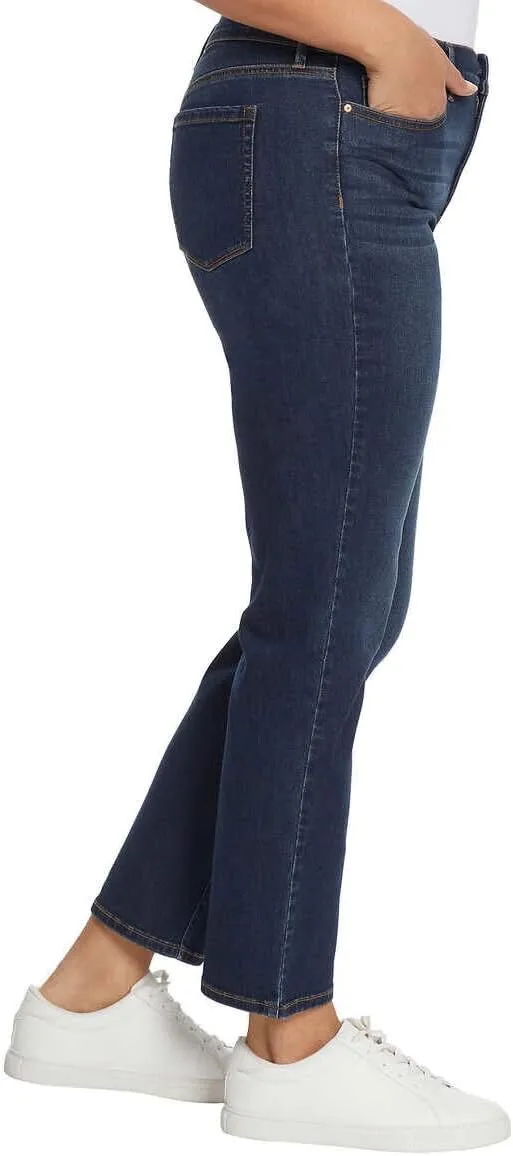 Ella Moss Women's Mid Rise Slim Straight Ankle Jeans