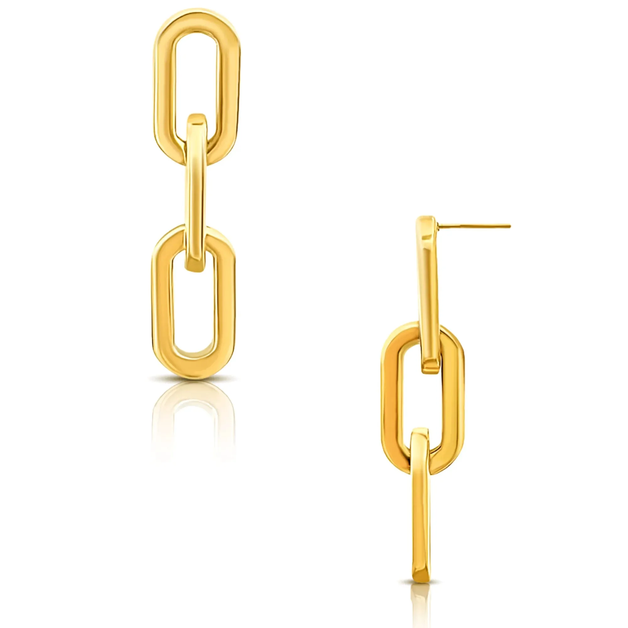 Ellie Vail Water Resistant Jewelry - Gage Oversized Link Earrings