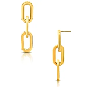 Ellie Vail Water Resistant Jewelry - Gage Oversized Link Earrings