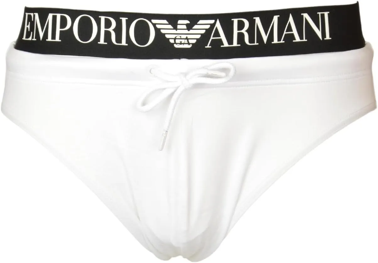 Emporio Armani Men's Standard Logo Band Swim Brief