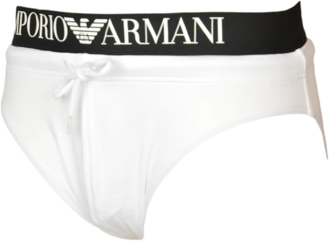 Emporio Armani Men's Standard Logo Band Swim Brief