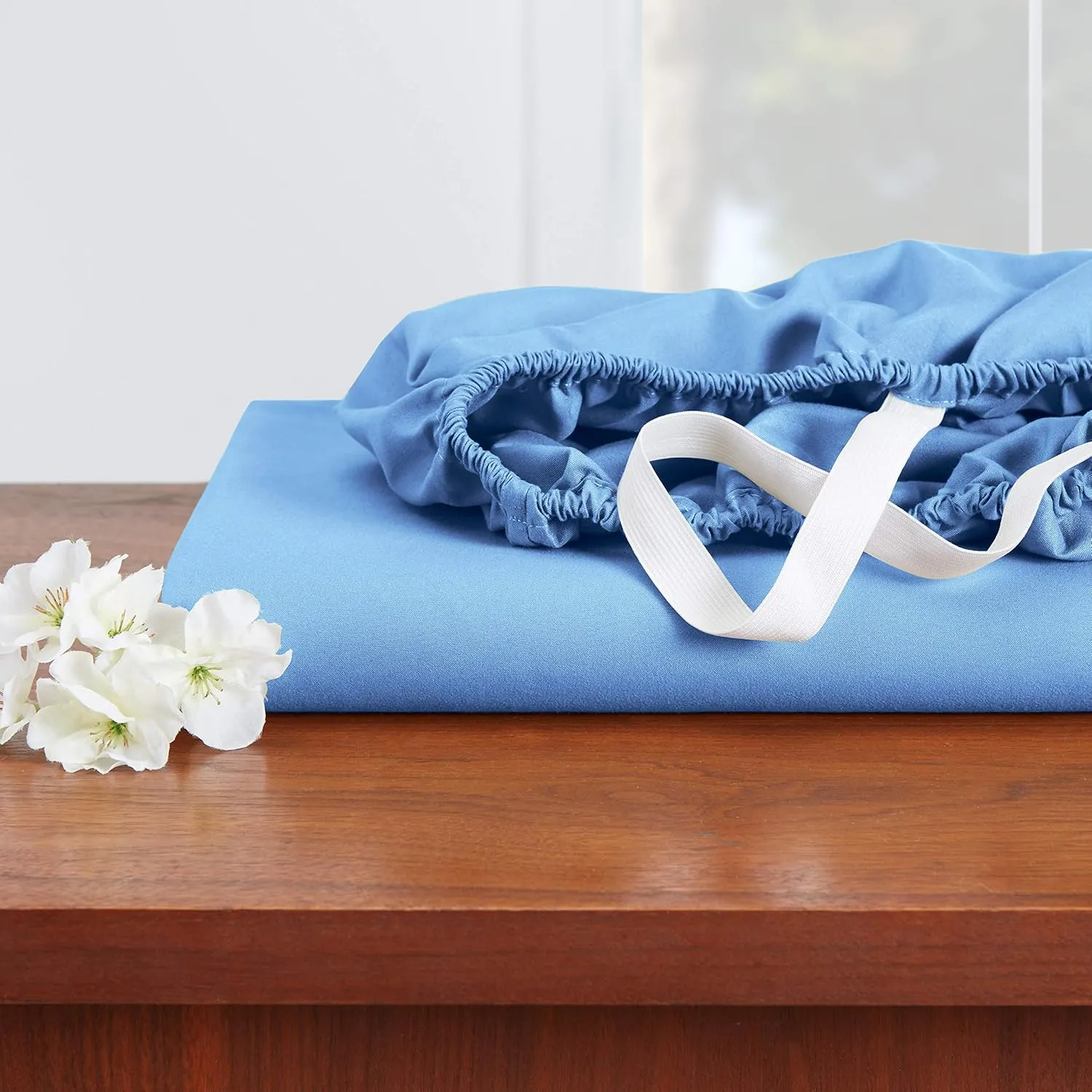 Empyrean Twin XL Sheets Set - 110 GSM 4 Piece Bed Sheets for Twin XL Size Bed, Hotel Luxury Sheets, Soft Bedding Sheets & Pillowcases - Calm Blue