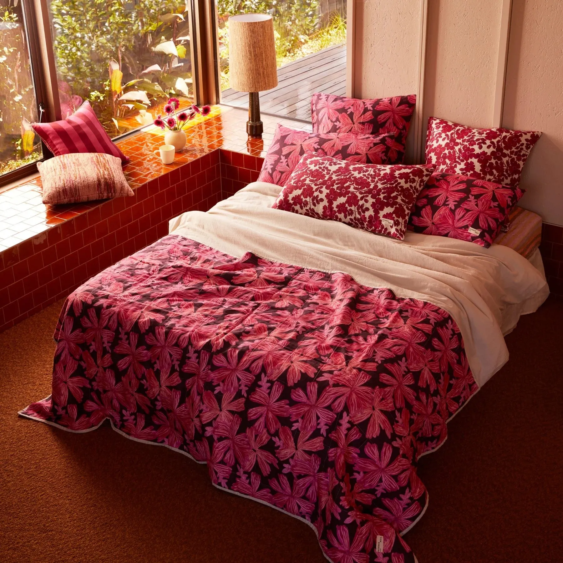European Pillowcase Set | Rosetta Pink