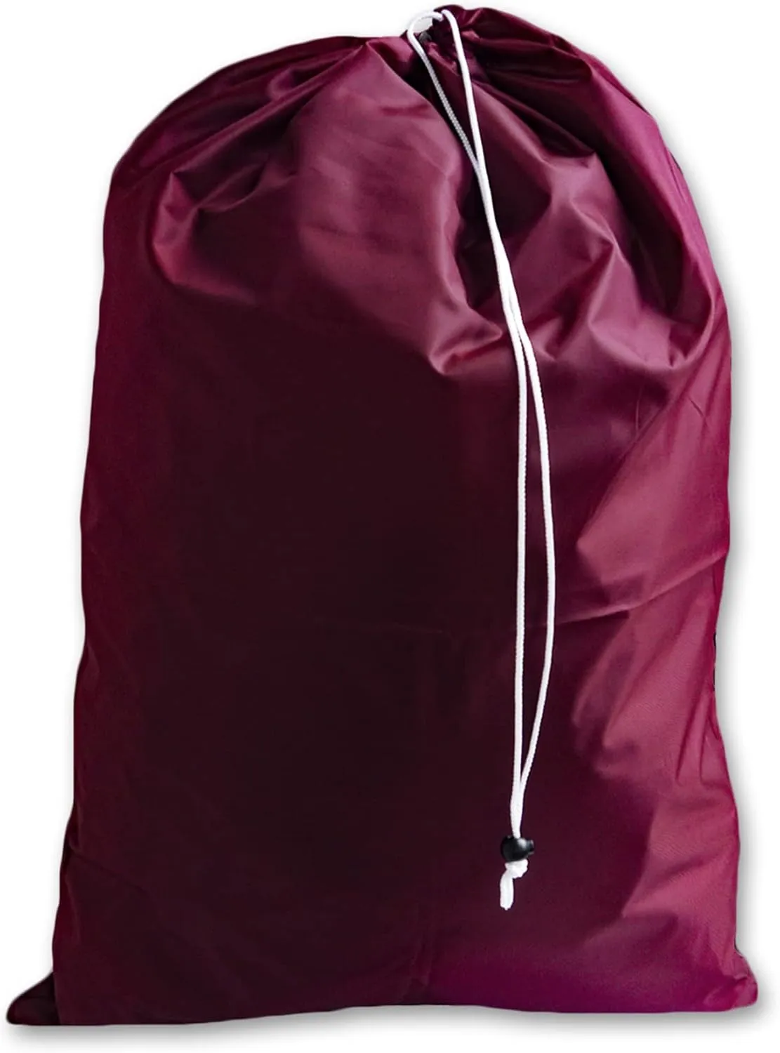 Extra Large Jumbo Laundry Bag with Drawstring, Color: Burgundy