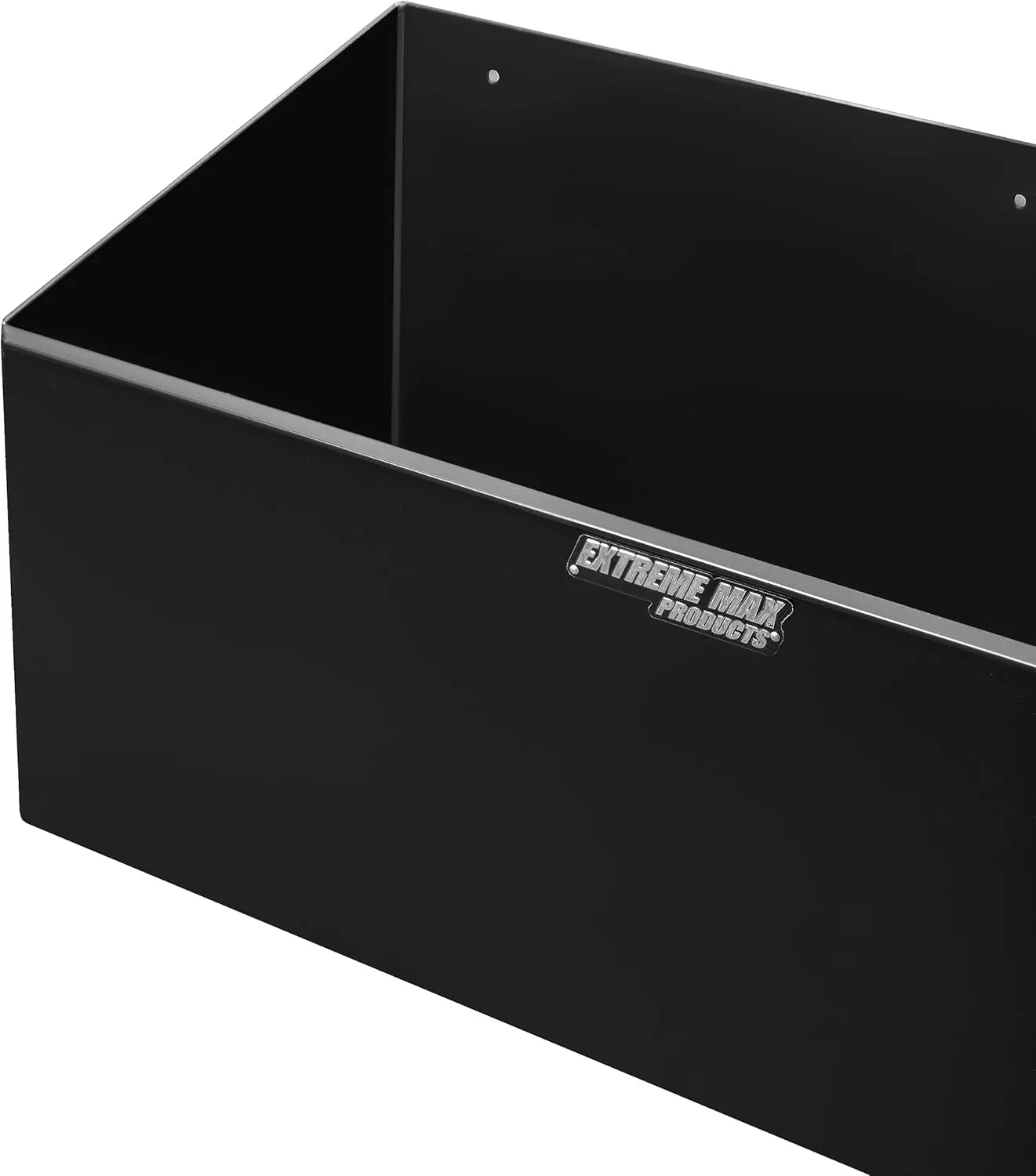 Extreme Max 5001.6154 Aluminum Dual Fuel Jug Holder - Fits Two 5 Gallon Containers, Storage Organizer for Enclosed Race Trailer, Shop, Garage, Storage - Black