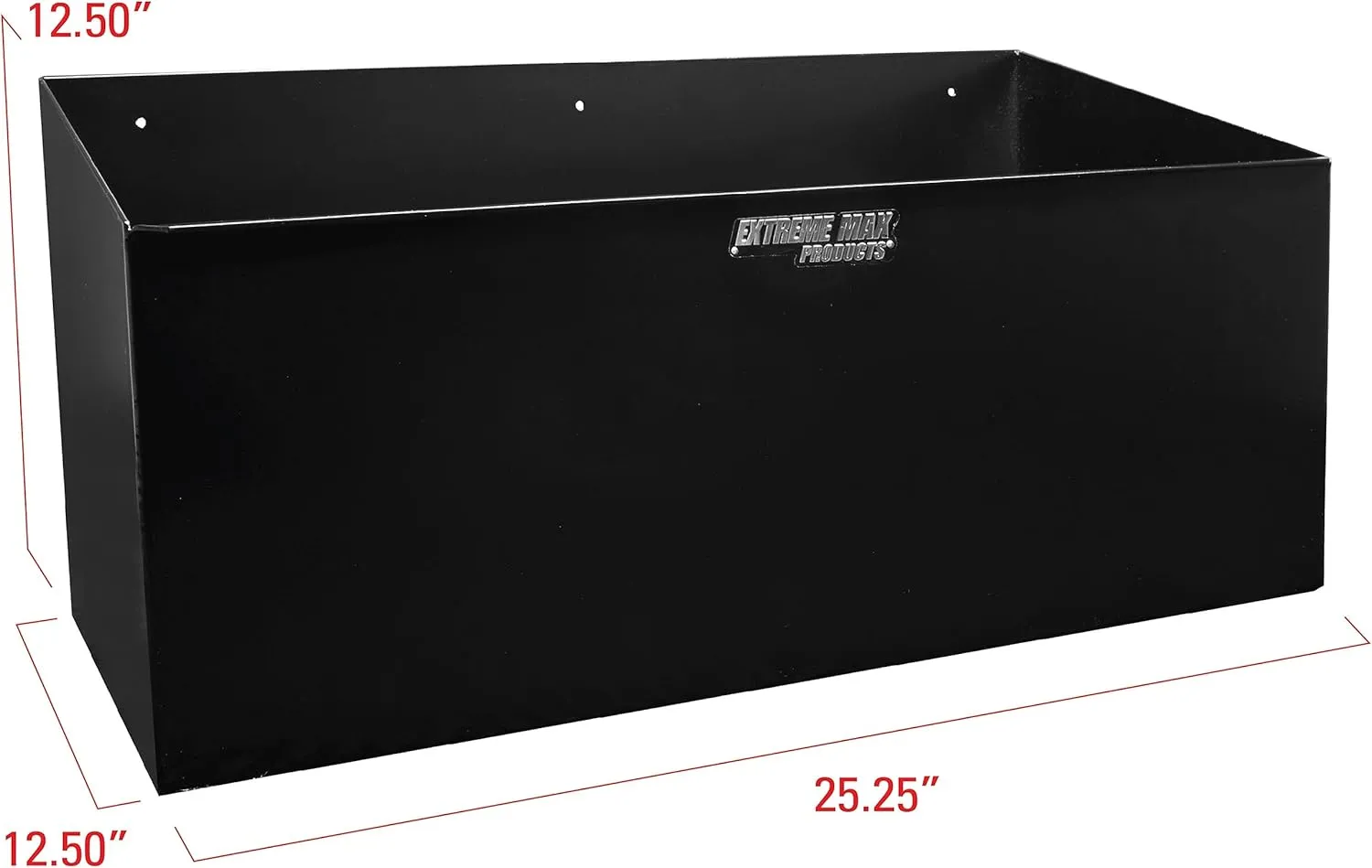 Extreme Max 5001.6154 Aluminum Dual Fuel Jug Holder - Fits Two 5 Gallon Containers, Storage Organizer for Enclosed Race Trailer, Shop, Garage, Storage - Black