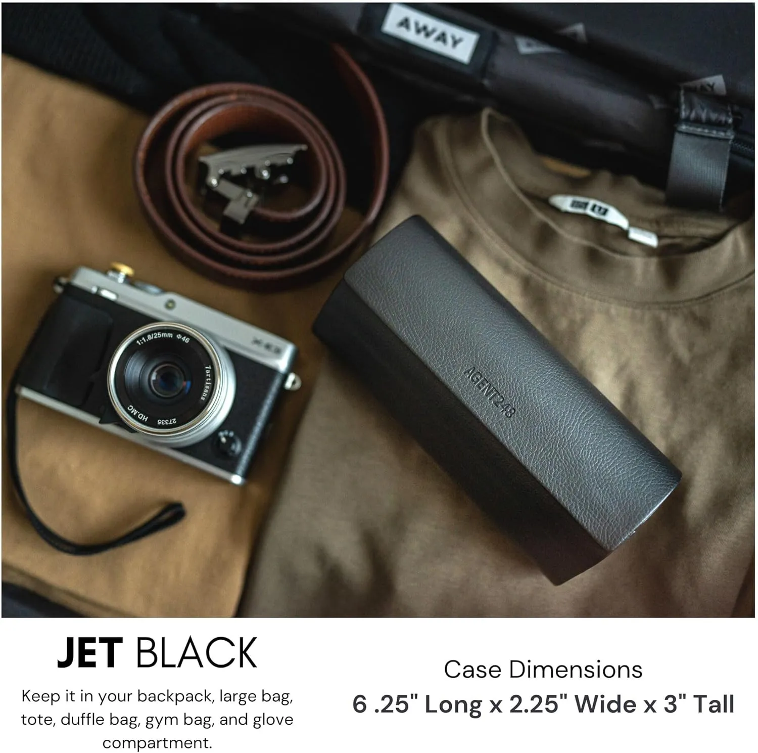 Eyeglass and Sunglass 2-Compartment Travel Case