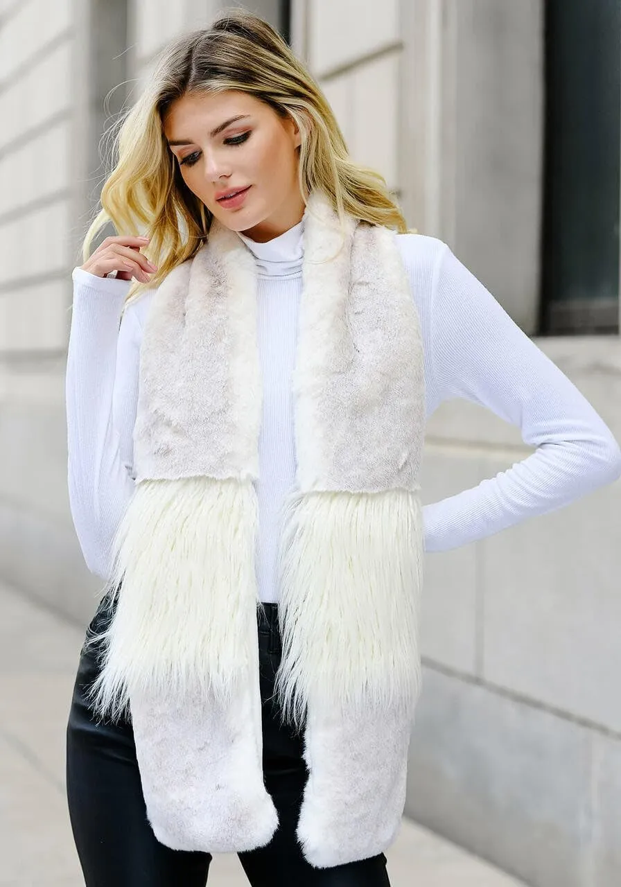 Fabulous-Furs Donna Salyers Iced Mink Faux Fur In the Mix Scarf
