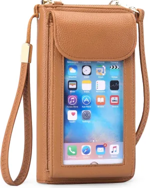FALAN MULE Small Cell Phone Crossbody Bag Purse for Women, PU Leather Wallet Purse…