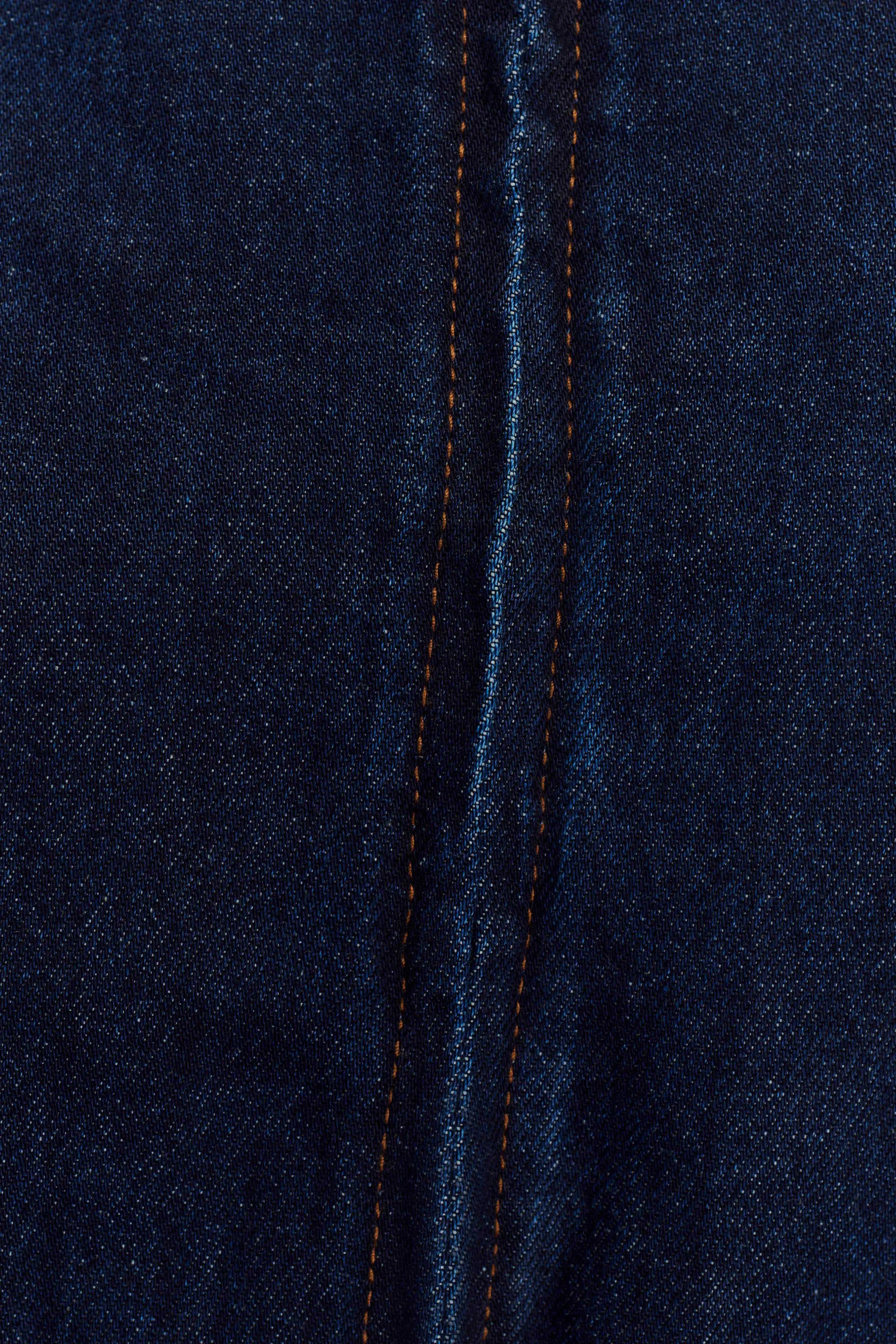 Fallon Cropped Denim Jacket - Indigo Blue