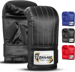 Farabi Sports Punching Bag Gloves - Heavy Bag Gloves for Men and Women Boxing Bag Gloves - Bag Mitts for Sparring, Boxing, MMA, Muay Thai, Kickboxing, Focus Pads and Punching Bag
