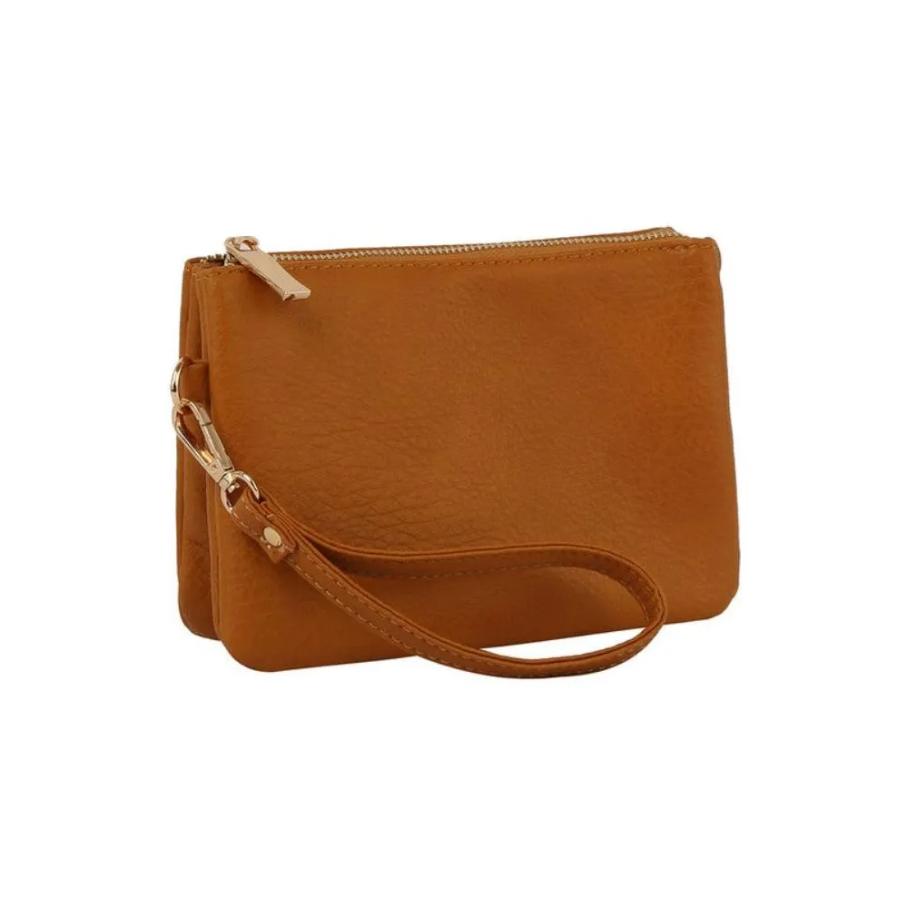 FASHNZFAB Convertible Clutch Crossbody Bag Wristlet
