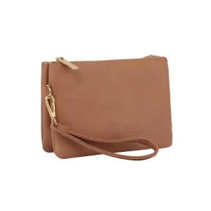 FASHNZFAB Convertible Clutch Crossbody Bag Wristlet