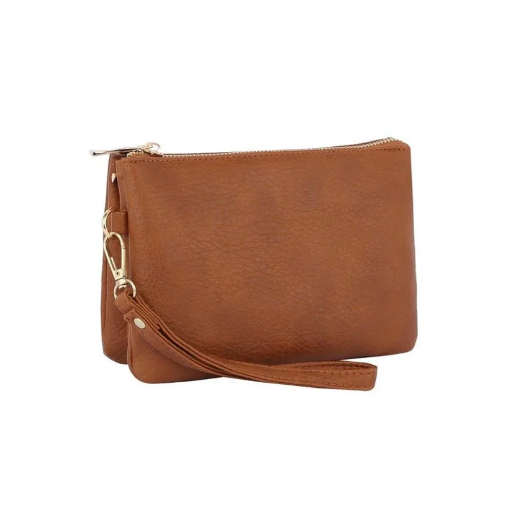 FASHNZFAB Convertible Clutch Crossbody Bag Wristlet