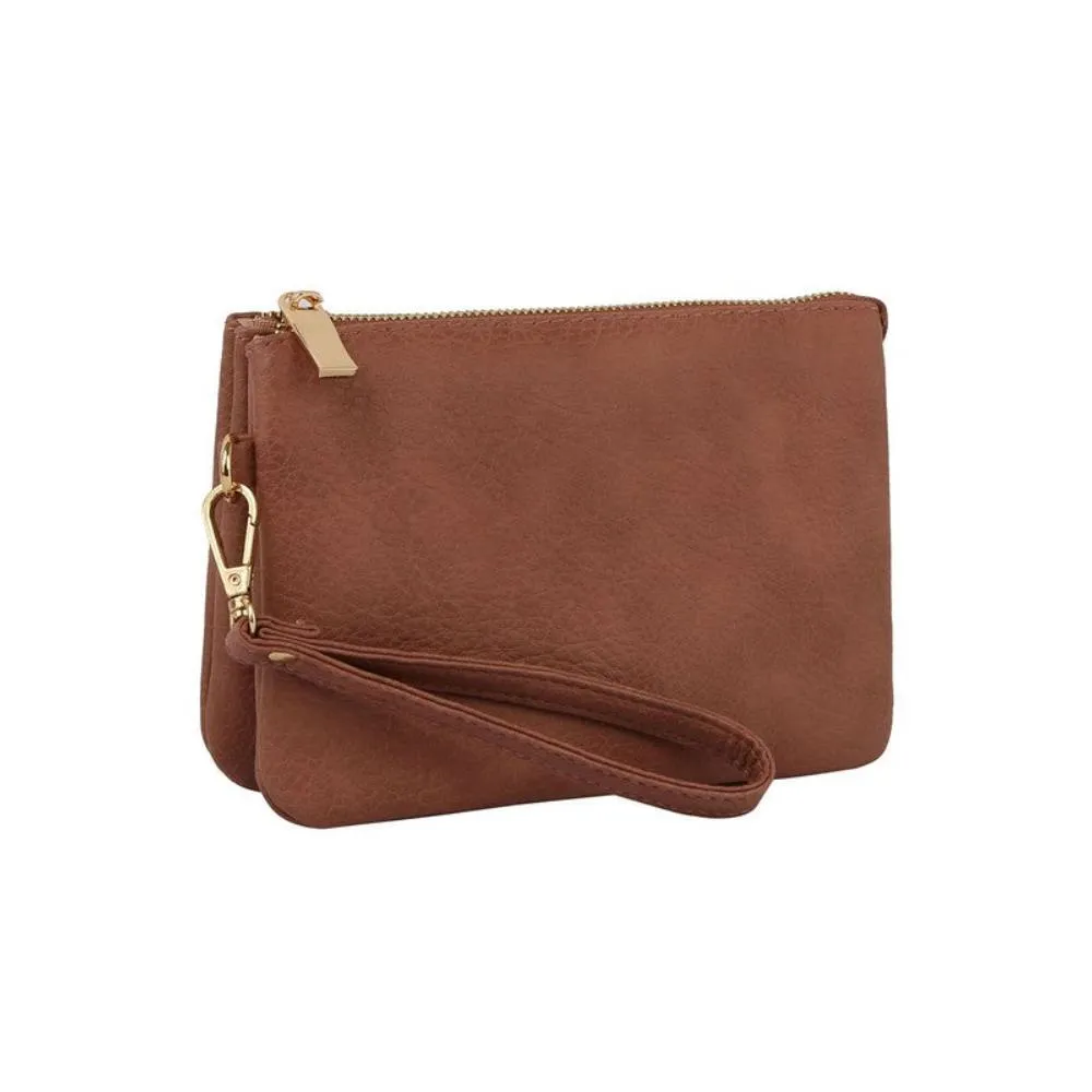 FASHNZFAB Convertible Clutch Crossbody Bag Wristlet