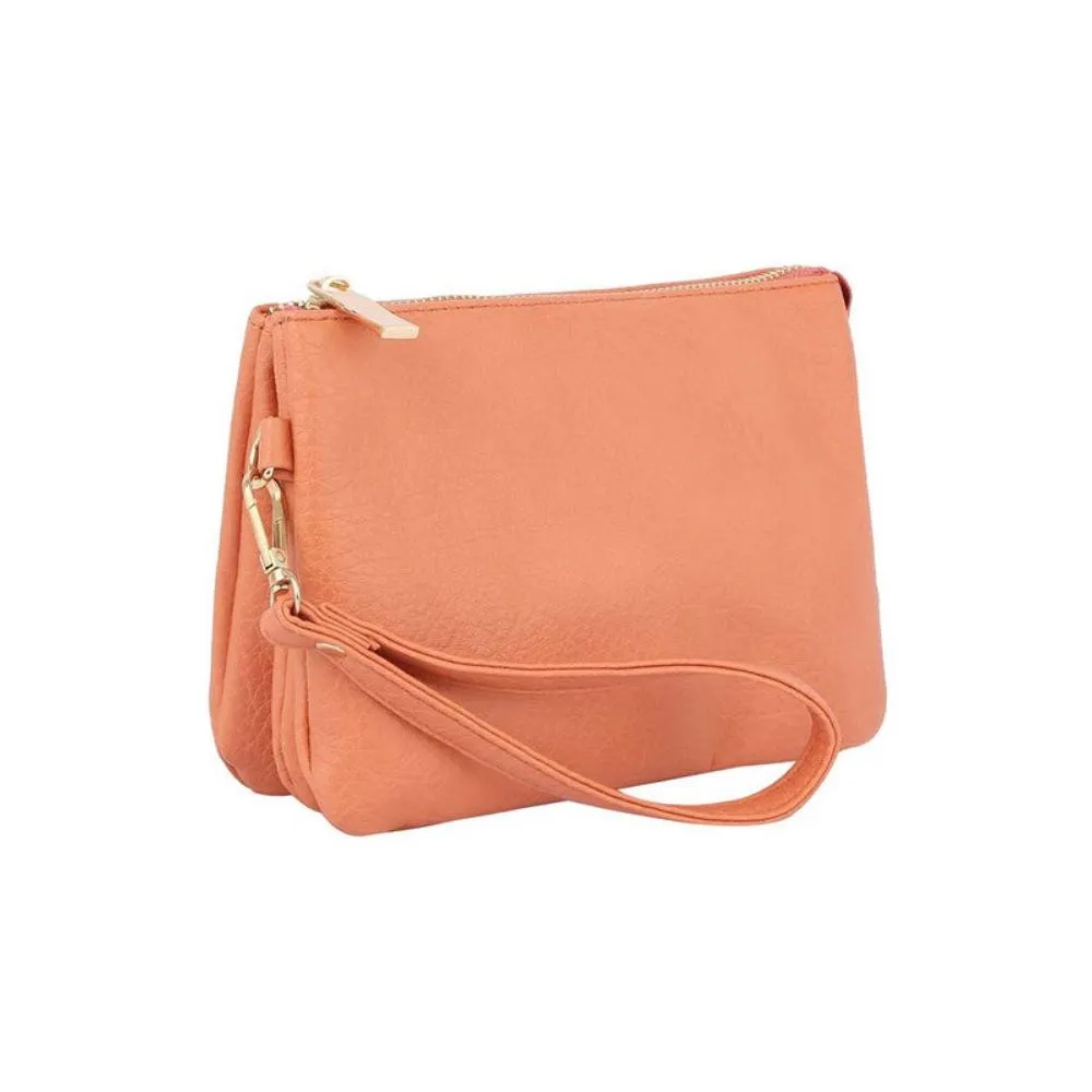 FASHNZFAB Convertible Clutch Crossbody Bag Wristlet