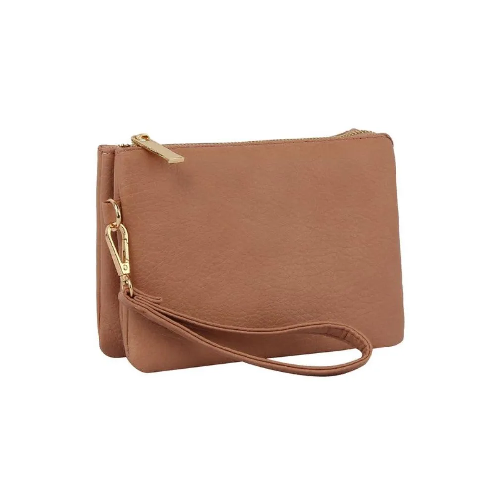 FASHNZFAB Convertible Clutch Crossbody Bag Wristlet